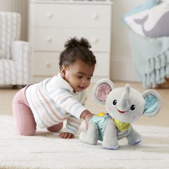 VTech Explore & Crawl Elephant Interactive Plush Baby and Toddler Toy